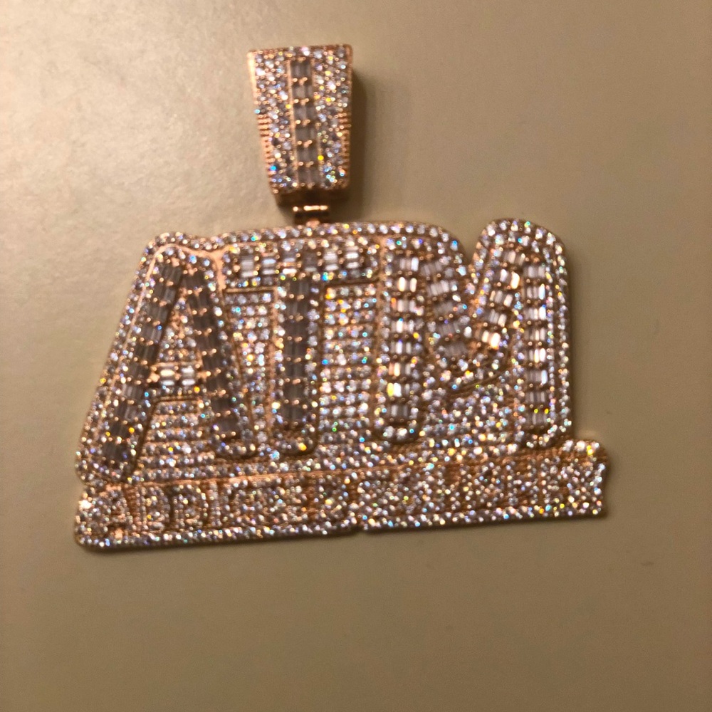 ATM iced out pendant
